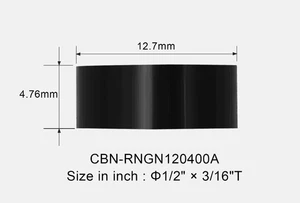 2PCS RNGN120400A CBN Inserts for Hard Turning & Cast Iron Cutting Tools - Picture 1 of 1