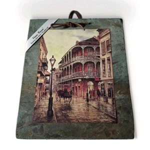 Nueva Orleans Histórico Techo Pizarra Royal Street Vieux Carre Colgante de Pared 6.5x8.5 - Imagen 1 de 7