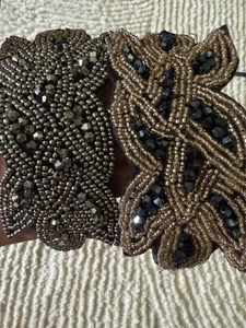 4 Headpiece Beaded Leaf Hair Accessory for Girls Costume Party(black gold etc? - Picture 1 of 4