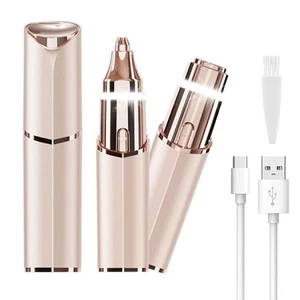 Facial Hair Removal Eyebrow Trimmer - Facial Shaver Device 2 in 1 Remover for... - Picture 1 of 6
