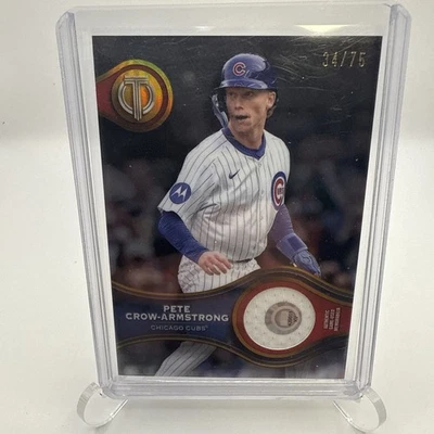 2025 Topps Tribute - Selo de Aprovação Relíquias Pete Crow-Armstrong /75 Jogo Usado  - Imagem 1 de 2