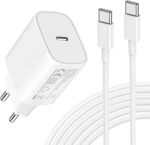 20W USB C Cargador Rápido + 2M Cable para Samsung S25 S24 S23 S22 A54 & Más - Imagen 1 de 7