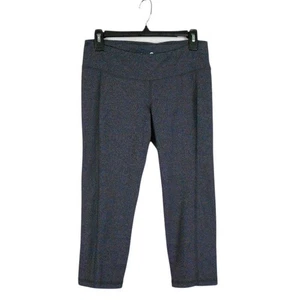 Old Navy Active Capri Leggings Womens Medium Gray Fitted Athletic Yoga Pants - Picture 1 of 11