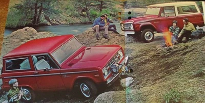 Ford Bronco 1976 Dealer Original Sales Brochure Literature Catalog Ad FDT-7612 - Image 1 of 3