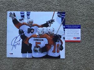 Jeremy Roenick Autograph Signed Flyers 8x10 Photo COA PSA/DNA