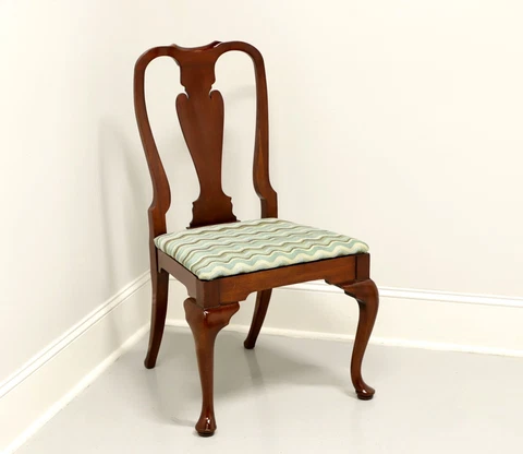 HICKORY CHAIR Amber Mahogany Queen Anne Dining Side Chair Cover
