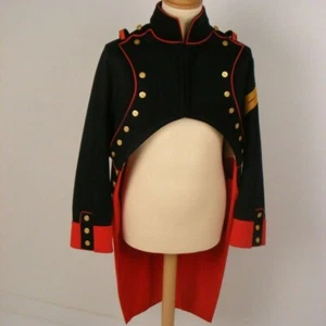 New Black Reproduction French Cavalry Napoleonic Uniforms Wool Jacket - Picture 1 of 3