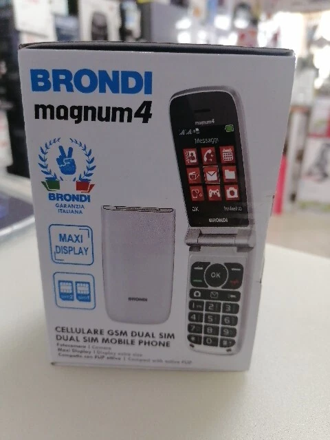 Cellulare clamshell Brondi Magnum 4 bianco white