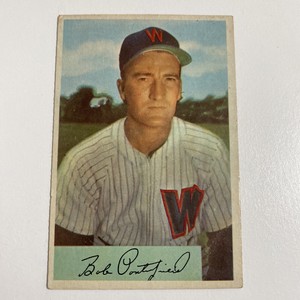 BOB PORTERFIELD 1954 BOWMAN BASEBALL CARD #24 WASHINGTON SENATORS Free Shipping
