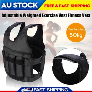 50KG Workout Weight Weighted Vest Exercise Gym Training Fitness Sport - Picture 1 of 11