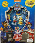 NEW Nickelodeon PAW PATROL Stuck on stories w/ poster suction cups & storybook