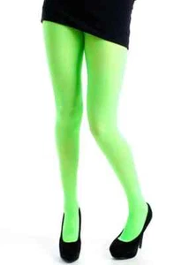 Collant morbido opaco verde fluo taglia media 40 denari di Silky - Foto 1 di 5