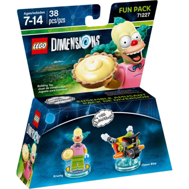 Lego Dimensions the Simpsons Krusty + Clown Bike Set New Sealed Fun Pk Box Dmd - Image 1 of 1