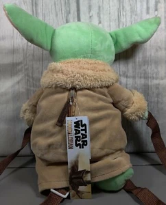 Star Wars The Mandalorian Baby Yoda Child Plush Backpack 14.5" NWT - Picture 1 of 4