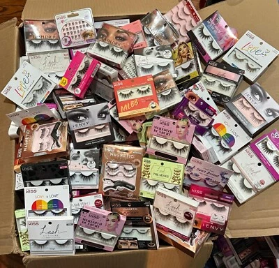 SET OF 50 KISS Eyelashes Falsie Self Adhesive Assorted Natural Reusable Magnetic - Image 1 of 4