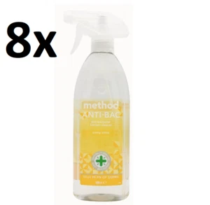8x METHOD 490mL ANTI-BACTERIAL KITCHEN CLEANER SUNNY CITRUS - Picture 1 of 1
