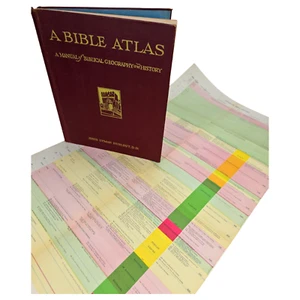 A Bible Atlas Manual of Biblical Geography History Maps Charts 1951 Book Vintage - Imagen 1 de 19