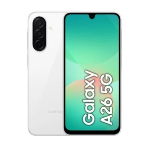SAMSUNG GALAXY A26 5G 8GB RAM 256GB DUAL SIM WHITE 6,7'' 50MPX ITALIA NO BRAND - Foto 1 di 7