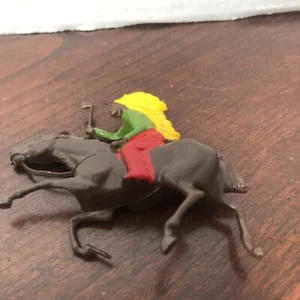 Indian Chief mounted on horse Lead by Britains See Note: - Picture 1 of 9