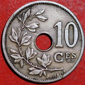 Belgium 10 Centimes 1904 Leopold II French text KM# 52 - Picture 1 of 2