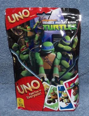 UNO TEENAGE MUTANT NINJA TURTLES EDITION AGES 5+ TMNT UNO  - Image 1 of 4