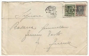 Regno - Busta fermo posta a Firenze con 25 c. Floreale e 50 c. Parmeggiani - Picture 1 of 1