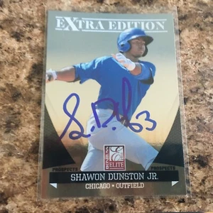 Shawon Dunston Jr. Signed 2011 Panini Elite Extra Edition Auto Chicago Cubs - Picture 1 of 1
