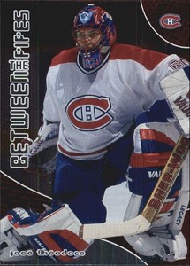 2001-02 Between the Pipes Canadiens Hockey Card #44 Jose Theodore