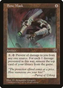MTG Bone Mask LP Mirage MIR English Reserved List Magic Gathering card - Picture 1 of 3