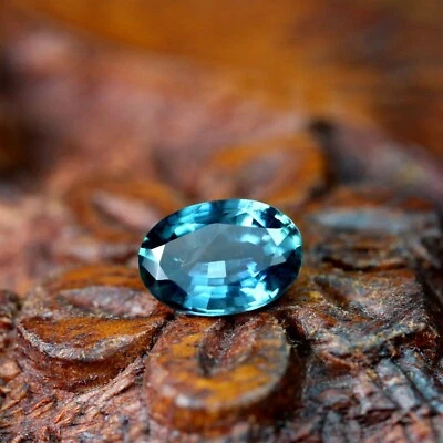 Unimaginable Certified 1.00ct Natural Teal Sapphire Madagascar Oval 7.1x5mm - Image 1 of 4