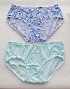 2 Pack Women Sexy Briefs Smooth Amoeba Bow Underwear Bikini knickers Panties S - Picture 1 of 9