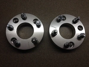 2 1" Hubcentric Forged Adapters 4x4.5 to 5x4.5 12x1.25 Lug For Nissan & Infiniti - Picture 1 of 6