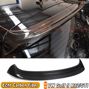 Per VW Golf5 MK5 R32 GTI 2005-07 spoiler tetto carbonio spoiler posteriore ala labbro posteriore - Foto 1 di 12