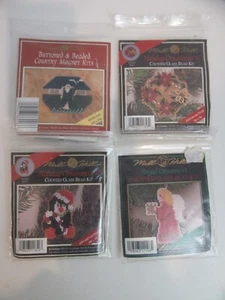 Lote 4 Navidad Mill Hill Holiday Bead Kit Bastón de Caramelo Pingüino Ángel Noé Corona - Imagen 1 de 2