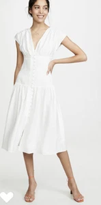 Keepsake Secure Ivory Midi Dress Size M - Picture 1 of 12