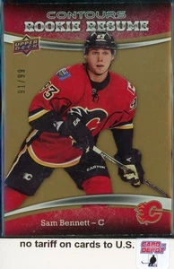2015-16 Upper Deck Contours Rookie Resume Gold Rainbow #RR50 Sam Bennett 91/99 - Picture 1 of 2
