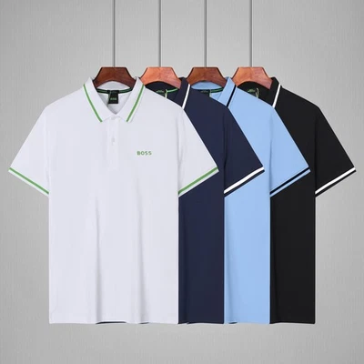 Camisa Polo BOSS Hugo Boss Para Hombre Algodón Calce Ajustado Manga Corta L/XL/2XL/3XL Foto 1 de 4