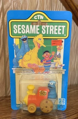 Vehículos fundidos preescolares Hasbro Sesame Street Cookie Monster Express 1981 Foto 1 de 4