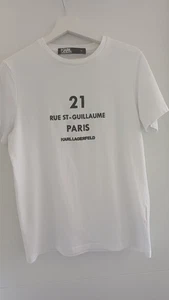 KARL LAGERFELD T-SHIRT WEIß SLIM. PARIS. ESSENTIAL. GRÖßE M. TOMMY. VERSACE. - Bild 1 von 2