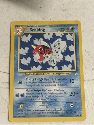 Pokemon TCG Seaking 37/64 Neo Revelation Regular Unlimited Mp - Image 1 of 2
