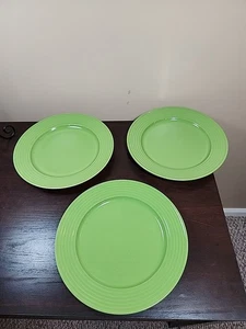 Royal Norfolk 10 3/4" Limettengrün Gerippt 4er Set Essteller - Bild 1 von 9