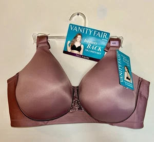Neu mit Etikett Vanity Fair. Beauty Back Smooth BH 42D Premium Pflaume Neu - Bild 1 von 4