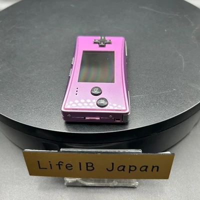 Consola Nintendo Gameboy Micro púrpura solo sistema de juegos portátil compacto Foto 1 de 4