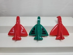 Vtg VIKING TOYS Sweden Plastic Military Fighter Jets Airplanes 3 Pc Lot - Picture 1 of 7
