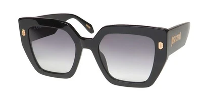 NEW JUST CAVALLI SJC021 SUNGLASSES FULL-RIM PLASTIC WOMENS 0700 BLACK 53-21-140 - Image 1 of 4