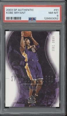 2003 SP Authentic Spectaculars #91 Kobe Bryant 3581/3999 NM-MT PSA 8 - Image 1 of 2