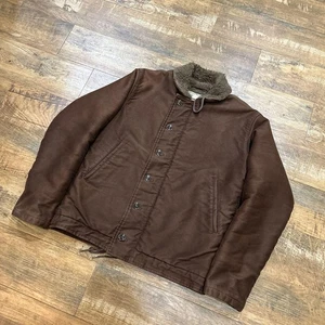 BUZZ RICKSON'S NAVY DEPARTMENT DEMOTEX-ED N-1 Brown Deck Jacket Size 36 Used - Bild 1 von 12