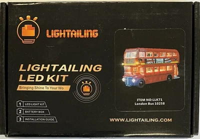 LED light Kit for LEGO 10258 Creator London Bus Lighting kit ONLY  - Image 1 of 2