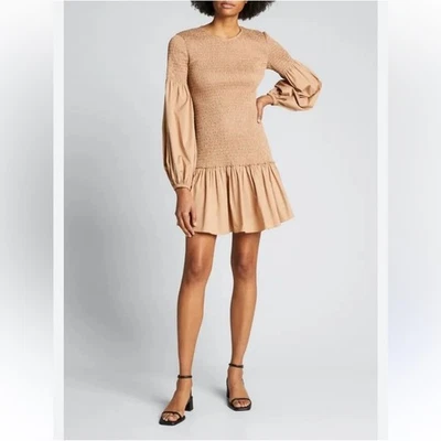 Mini Vestido de Algodón A.L.C Kara Smock Nuevo con Etiquetas Foto 1 de 4