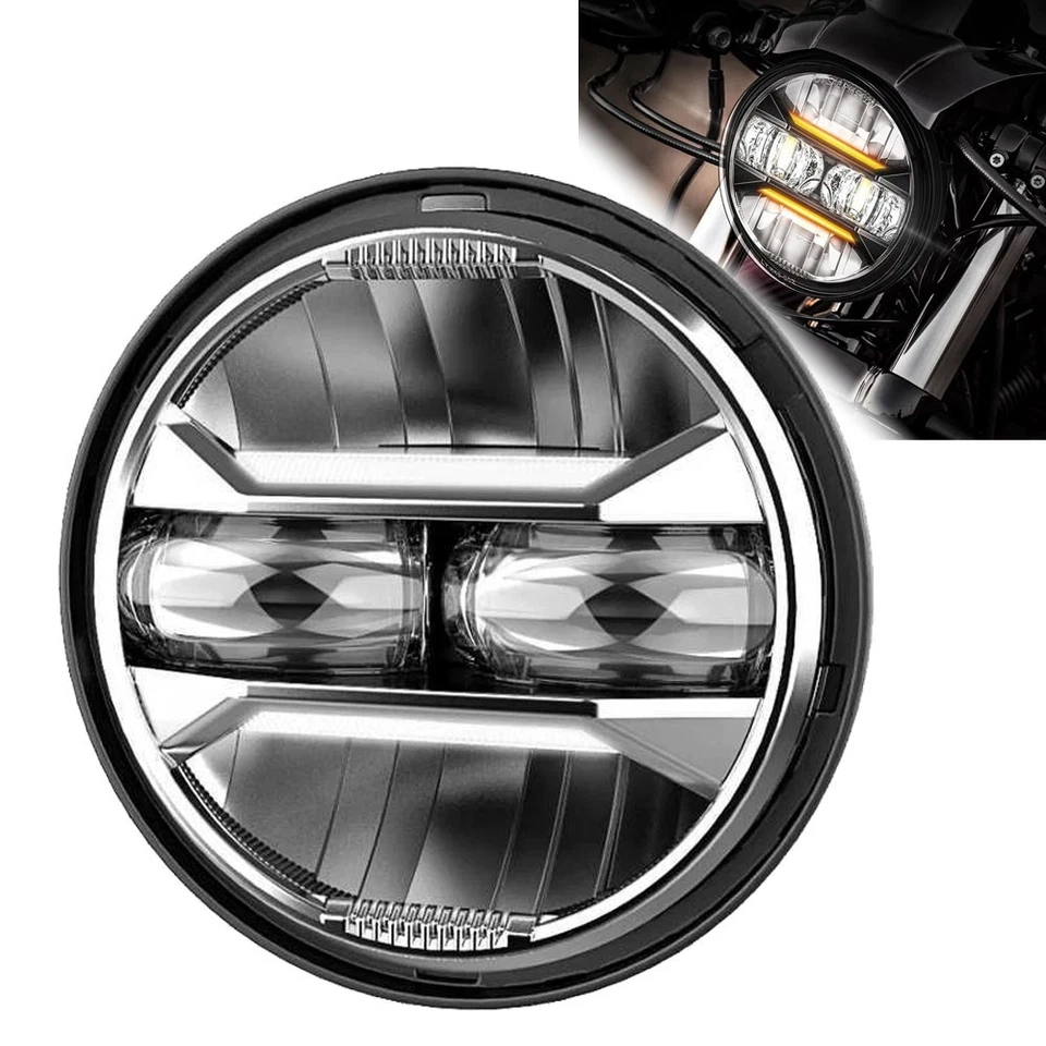 Faro LED con ojo angular con DRL para TRIUMPH Scrambler 2006-2014 2015 5,75" Foto 1 de 4